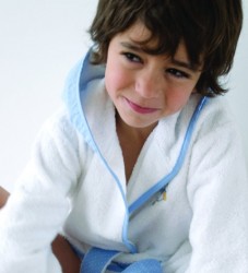 HALAT DE BAIE DUCKS BLEU 1-6 ani