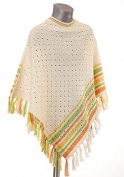 PONCHO ASUN galben/portoc/verde
